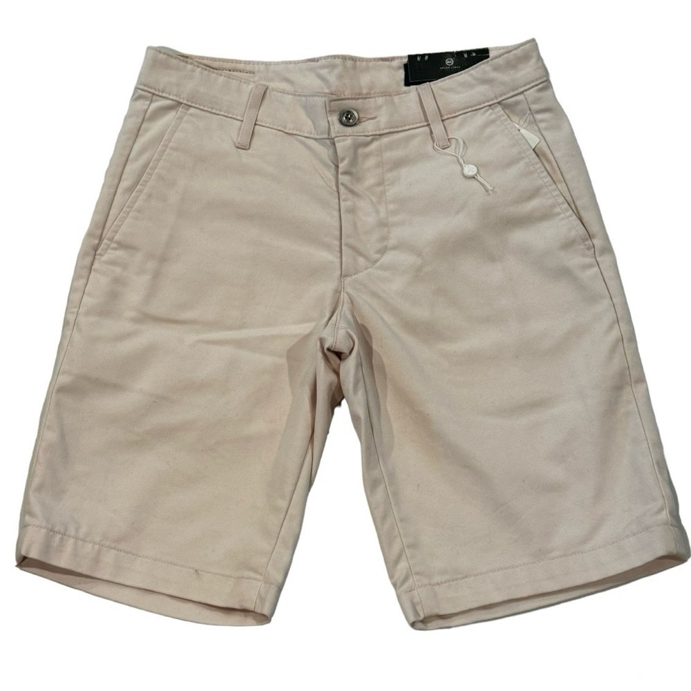 AG Adriano Goldschmied Men's Flat Front Shorts in Light Tan